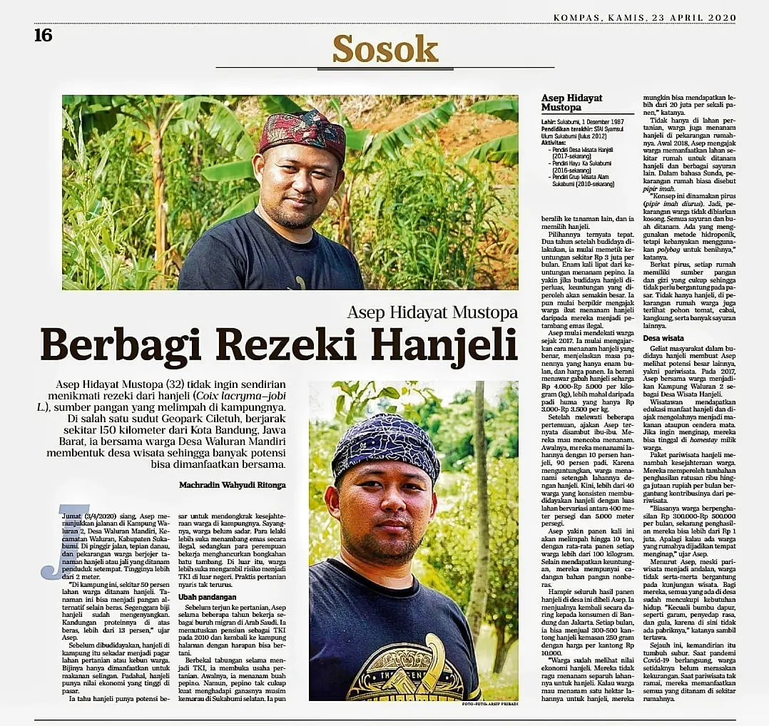 Abah Asep Desa Wisata Hanjeli